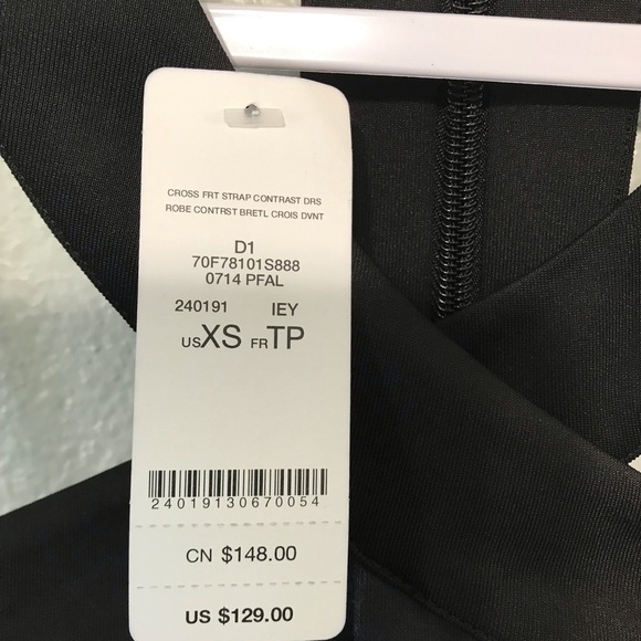 BeBe Floral Print Criss Cross straps Dress New D61 - Picture 4 of 9